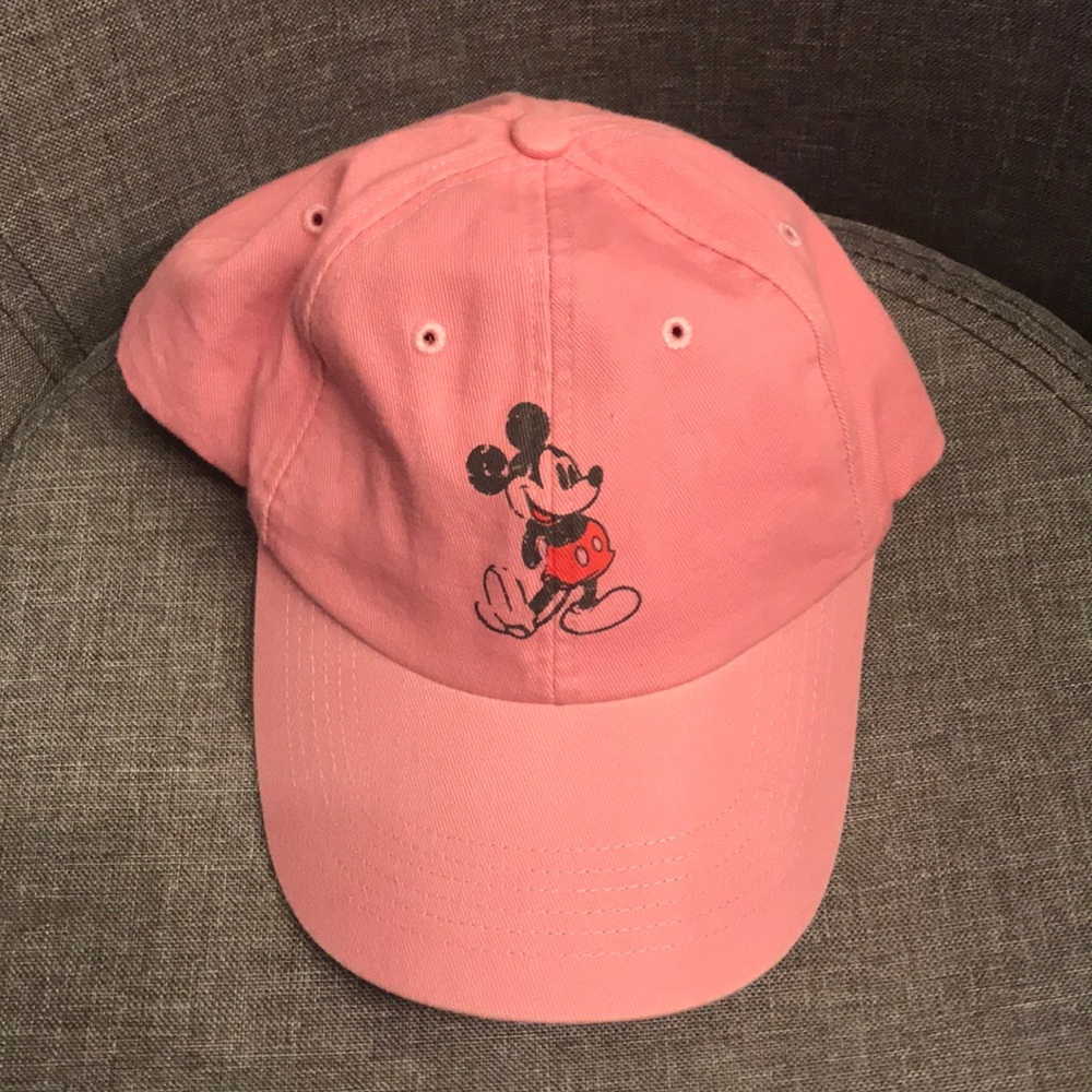Pink Disney Mickey Mouse Vintage Baseball Hat